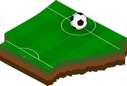 Isometric map of Arkansas with football field. png