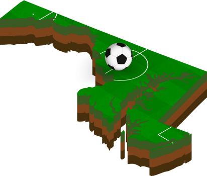 Isometric map of Maryland with football field. png