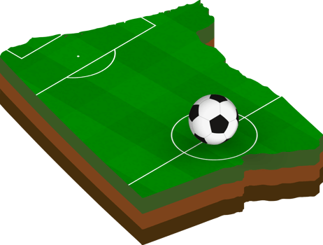 Isometric map of Oregon with football field. png