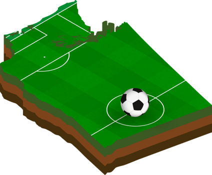 Isometric map of Washington with football field. png