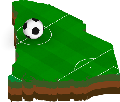 Isometric map of South Carolina with football field. png