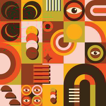 Vintage Bauhaus Pattern vector