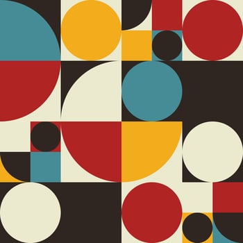Bauhaus Primary Color Print vector