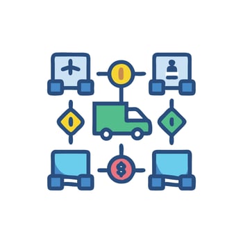 Advanced Autonomous Forklift Design vector