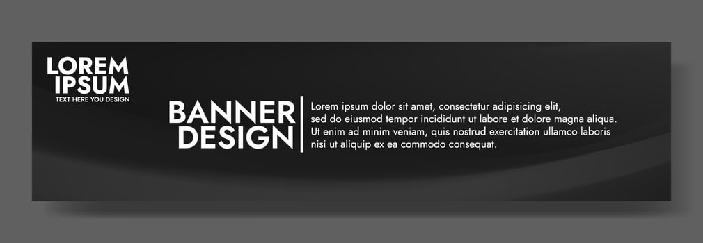 black background template with modern black color vector