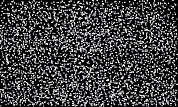 White glitter texture backdrop. Explosion of white confetti. Abstract circular white pattern on black background. vector