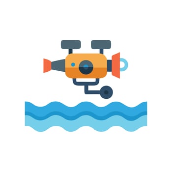 Innovative Underwater Drone Concept vector