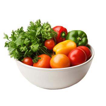 Assortment of Fresh Vegetables in a Bowl,Healthy Eating and Balanced Diet Concept png