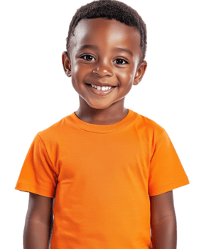 Cheerful African Descent Boy Smiling with Joyful Expression png