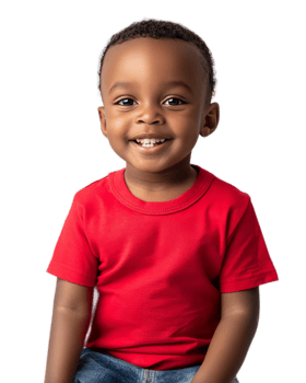 Cheerful Young Boy with Bright Smile Expressing Excitement and Delight png