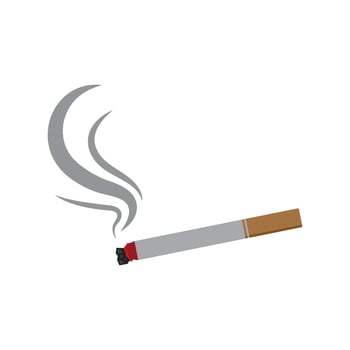 Cigarette icon. Smoking logo illustration. vector