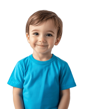 Cheerful Toddler Boy Smiling with Joy and Positive Emotion png