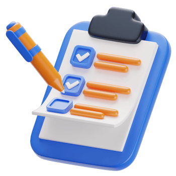 To Do List Checklist 3d icon png