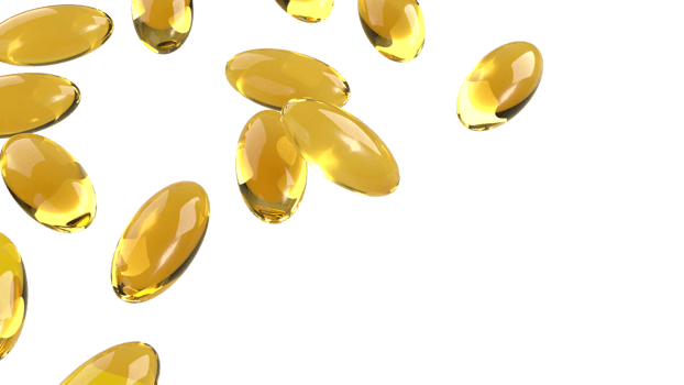 The Yellow pill for Fish oil or Heathy concept 3d Rendering. png