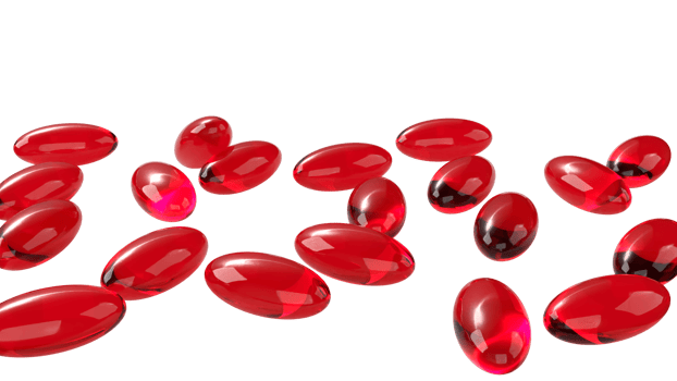 Red pill for Astaxanthin or Heathy concept 3d Rendering. png