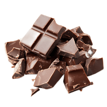 Broken Pieces of Gourmet Dark Chocolate png