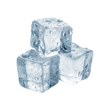 Ice cube isolated on transparent back png