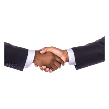 Businessmen Shaking Hands in Professional Agreement Gesture png