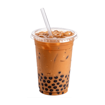 Boba drink on transparent background png