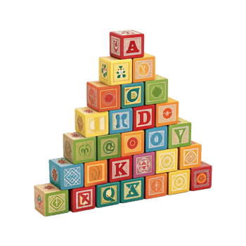 Learn word for kids on transparent background png