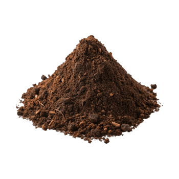 Coffee powder on transparent background png
