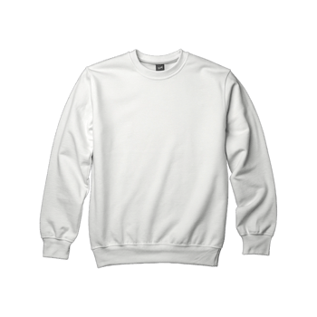 White sweatshirt isolated on transparent background png