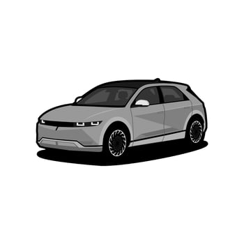 suv electric car design illustration vector
