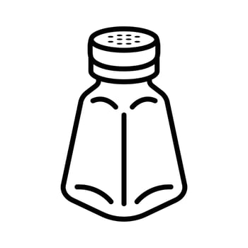 Outline Salt and Pepper Icons vector