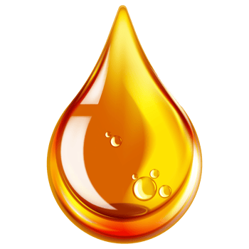 Realistic drop of oil with bubbles inside png