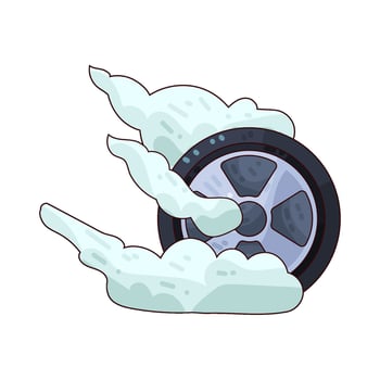 Wheel Spin illustration vector