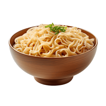a bowl of Chinese noodles isolated on transparent background png