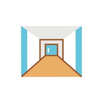 Modern Hallway Design for Efficient Spaces vector