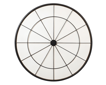 Circular Window with Radial Dividers on a transparent background png