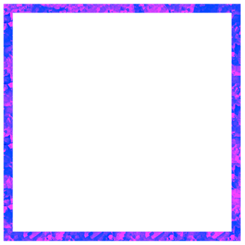 Pink and blue square frame, Paint splatter png