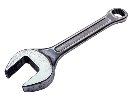 a wrench isolated on transparent background png