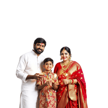 A family posing for a photo png