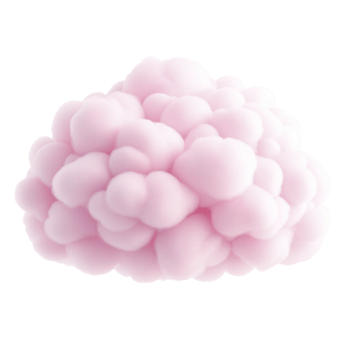 A pink cloud on a black background png