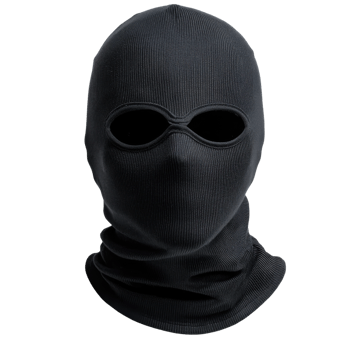 Black Balaclava on White Background on transparent background. png