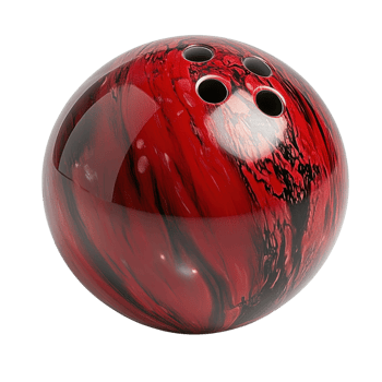 Bowling Ball on White Background on transparent background. png
