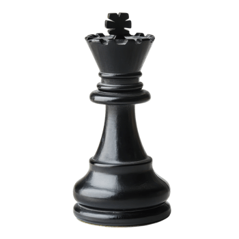Chess Queen Game Piece Close Up on transparent background. png