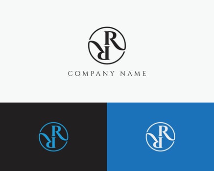 RR Circle Logo Design vector
