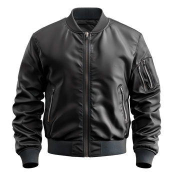 black Jacket isolated on transparent background png