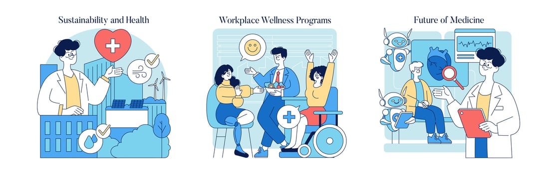 World Health Day. Flat Illustration vector