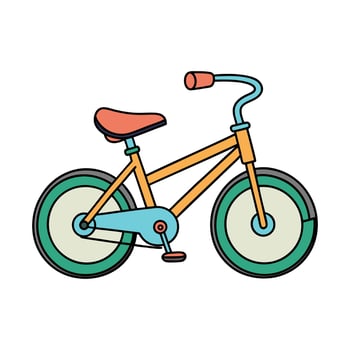 Classic Bicycle Cartoon Design illustration vector