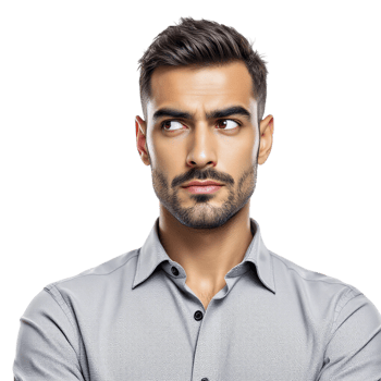 A man in a shirt with his arms crossed png