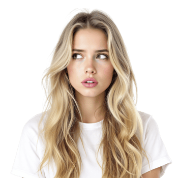 A beautiful blonde woman with long hair png