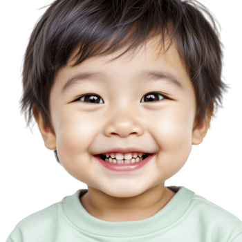 A smiling little boy with dark hair png