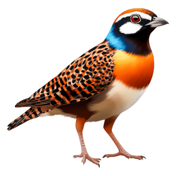 Colorful Bird with Vibrant Plumage Perched Against a Bright Background png