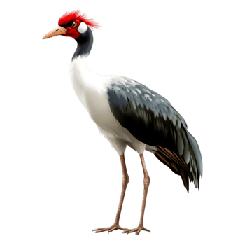 Colorful Bird Illustration with Unique Features and Vibrant Colors png