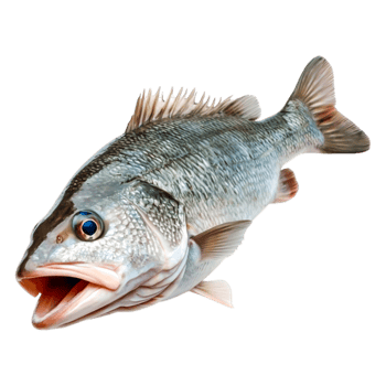 Realistic Freshwater Bass Fish with Detailed Texture and Colors png